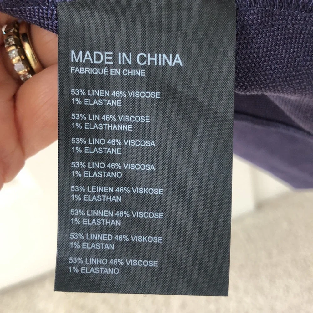 Club Monaco Linen Ruffle Top - Picture 3 of 5